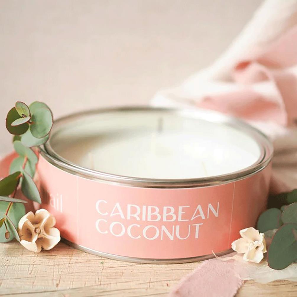 Pintail Candles Caribbean Coconut Triple Wick Tin Candle Extra Image 3